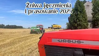 🌾Żniwa jęczmienia ozimego i prasowanie 2025  🔥New holland tc5070 w akcji 🔥