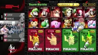 G4 - Doubles LF - (1P) Dext3r (2P) Mariguas Vs. (3P) tacos (4P) SSBMTL | TR3GtheZ - SSB64