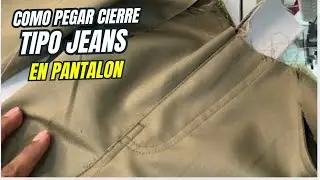 COMO PEGAR CIERRE (CREMALLERA) TIPO JEANS 👖 by profesor Jorge Ayala