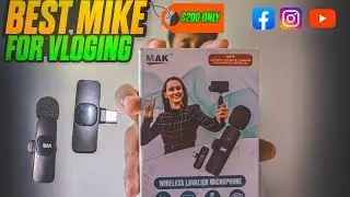 Best Wireless Mic for YouTube Videos 🔥Cheapest Mic Under 200 Rs 😱 Vlogging, Reels & Content Creation