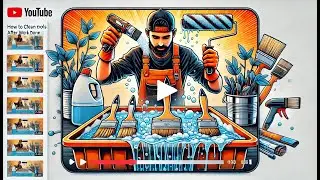 How to Clean Painting Tools Like a Pro! | Never Clean Paint Brushes Wrong Again (Satisfying & Easy)