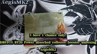 DBSTCG BT20 Power Absorbed Collector's Booster unboxing