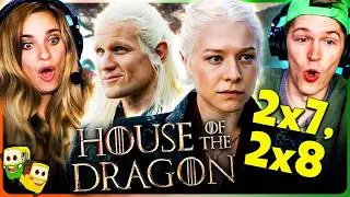 HOUSE OF THE DRAGON 2x7 & 2x8 Reaction! | Game of Thrones | Matt Smith | Emma D'Arcy | Olivia Cooke