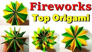 How To Make a Paper Origami Fireworks | طريقة عمل نجمة متحولة اوريجامي