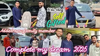 Added new family member  tata tiago #आगरी मुलगा  🚩 km vlog 🎆🚘☺️ 2025