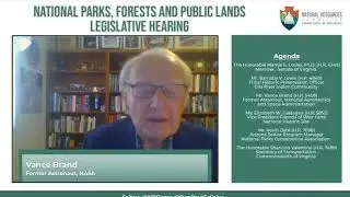 Former NASA Astronaut Vance Brand Testifies on Neguse Bills to Expand Rocky Mountain National Park