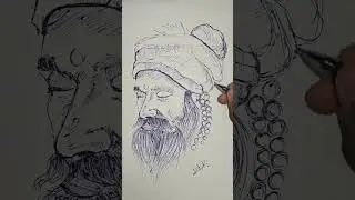 easy pen drawing ✍️ || kalam se drawing karna seekhe #drawing #youtube #sketch #art 