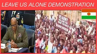 NIGER | HUNDREDS PROTEST ON THE STREETS DEMANDING U.S. MILITARY OUT #reaction