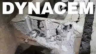 Betonabbruch Felsabbau ist einfach mit dem Quellsprengstoff Dynacem - 13 Sekunden Zeitraffer