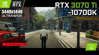 HITMAN 3 - RTX 3070 Ti & i7-10700K | Max Settings 3440x1440 (RTX On)