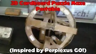 3D Cardboard Puzzle Maze Portable (Inspired by Perplexus GO!)