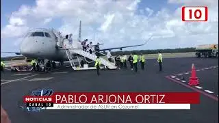 Aumenta llegada de pasajeros al Aeropuerto de Cozumel