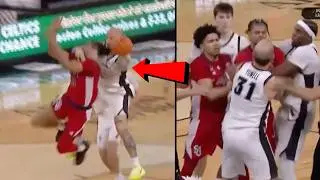 St. Johns, Providence MASSIVE BRAWL After Providence Tries To INJURE Bryce Hopkins!