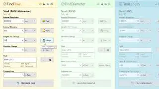 Pipe Flow Wizard Software - Find Flow with Fittings for Water