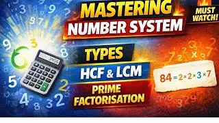Master Number System for Aptitude | HCF LCM Factors Factorisation Tricks & Number Types Explained
