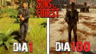 JOGUEI 100 DIAS no SONS OF THE FOREST!! em DUO com @Skyvitor