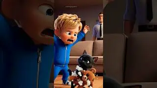 🙀Kitten Breaks Teddy Bear🧸, Dad Got Boy New Bear ❤️