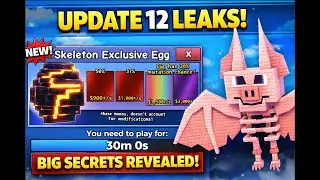 UPDATE 12 LEAKS Are INSANE! New Skeleton Egg, New Pet, New Pen Decorations (Catch and Tame)