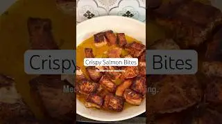 10-Minute Crispy Salmon Bites (Easy Salmon Recipe!) #salmon #shorts