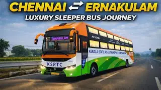 KSRTC AC Sleeper Journey | Chennai 🔁 Ernakulam | Full Route 🚌