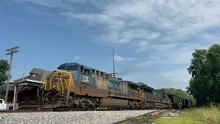 CSX AC44CW 319 w/ Hybrid K5LA Leads E300-25 on 7/26/23