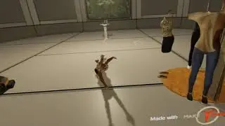 Slips into the splits
