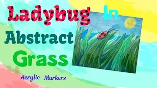 How To Draw a Ladybug in Grass Step by Step!