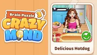 Brain Puzzle 3 Crazy Mind Delicious Hotdog #games #brainpuzzle #food 