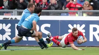 Liam Williams finishes nice try after quick hands! | RBS 6 Nations