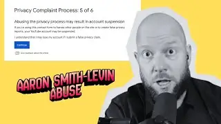 AARON @GrowingUpInScientology  @YouTube  PRIVACY STRIKE ABUSER