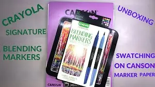 Swatching Crayola  Signature Blending Markers