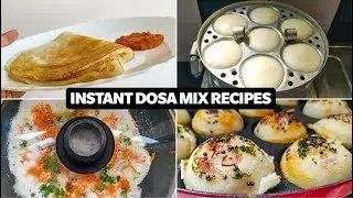 ID Idli Dosa Batter Recipe|4 Instant Dosa Mix Recipes|ID Dosa and Idli Batter Recipe| Priyanka Vlogs