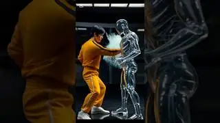 glass man fighting ai #shorts  #martialart #dragonfilm