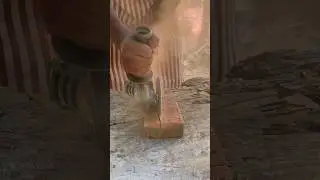 Red Brick cutting ideas :-🧱 #asmr #bushcraft #bricks #cutting #construction #shorts #redbricks