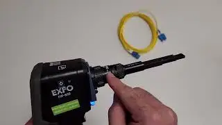 EXFO FIP-500 Multi-Fiber Inspection Scope - How to perform a duplex inspection.