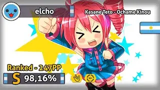 Kasane Teto - Ochame Kinou [Kanpakyin's Taiko]+HRDT | 247PP | #32 | Played by elcho