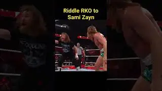 Riddle RKO to Sami Zayn #RKO #rkbro #riddle #samizayn
