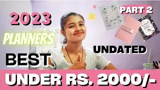2023 Best Affordable planner under Rs. 2000/- Starting from Rs. 699🤯Indian planner for beginners ✨