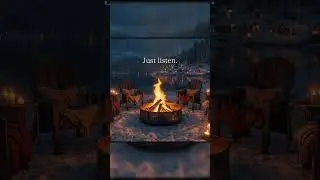 Winter Fireplace Sounds for Deep Sleep and Meditation 🔥❄️ #asmr #relaxation