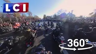 EXCLU 360&deg; - Hommage &agrave; Johnny Hallyday : au coeur de l'escorte de Harley-Davidson