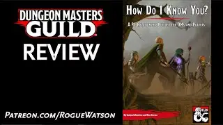 DMs Guild Review - How Do I Know You?