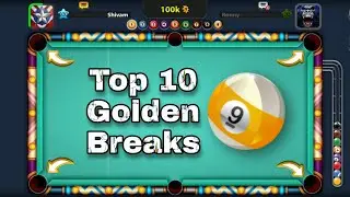 TOP 10 GOLDEN BREAKS IN 9 BALL POOL || MINICLIP 8 BALL POOL || ITS SHIVAM !!! ❤️💯