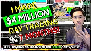DAY #TRADER MADAZ MAKES $4 MILLION IN 7 MONTHS | #LIVE DAY #TRADING $NCTY EPIC $360K SHORT TRADE
