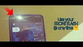#Use your front flash @ any time