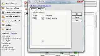 Sage 50 Tutorial General Ledger Default Settings Sage Training Lesson 3.1