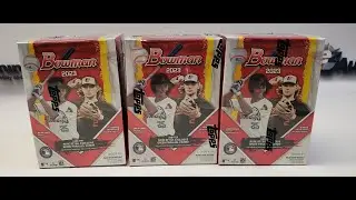 (3) 2023 Bowman Baseball Blasters + The New Topps Montgomery Set #topps #baseballcards #bowman