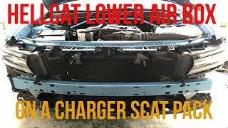 Hellcat air box on a charger scat pack