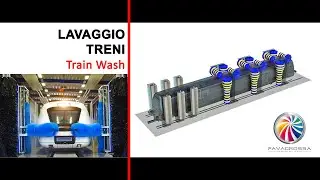 LAVAGGIO TRENI -  TRAIN WASH -  spazzole FAVAGROSSA brushes