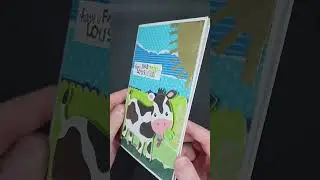 Paper Studio Cow Die Cut Punny Birthday Card Project Inspiration #hobbylobby #pun #birthday #cards