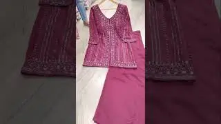 Short kurti with plazo#avialable in 4 colors#fashion#different design#